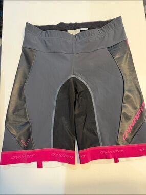 Dynafit Women's Gray & Pink Performance Cycling Shorts Sz XL Pocket